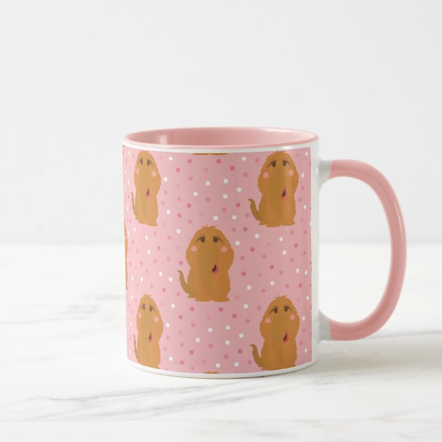 Taza Snuffleupagus Pink Polka Dot Pattern (Derecha)