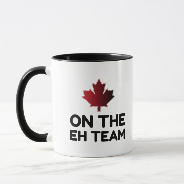 Taza Sobre Eh Team Canada Gracioso (Izquierda)