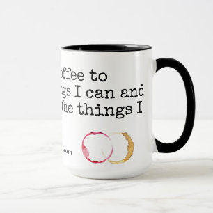 Taza Sobre el café y el vino