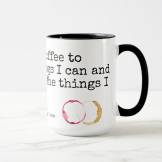 Taza Sobre el café y el vino
