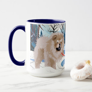Taza SOBRE EL RÍO Fawn/Cinnamon Chow mug