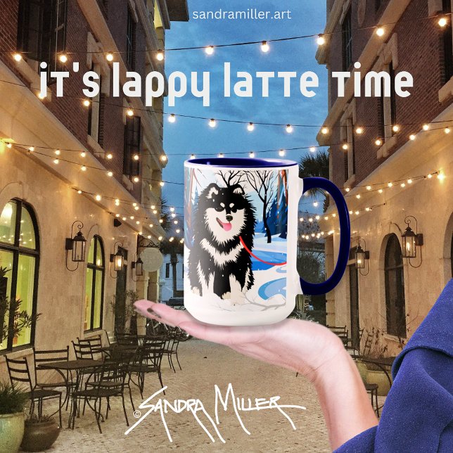 Taza SOBRE EL RÍO Mapo Finlandés Lapphund (Subido por el creador)
