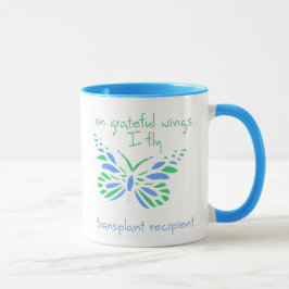 Taza Sobre las Alas Graciosas Que Vuelo - Destinatario