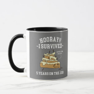 Taza Sobreviví 5 Años en el Trabajo 5 Años de Servicio