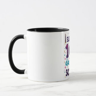 Taza Sobreviví a 100 días de diseño de unicornio escola