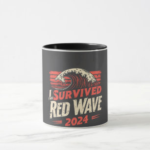 Taza Sobreviví a la ola roja 2024. Trump ganó la inagur
