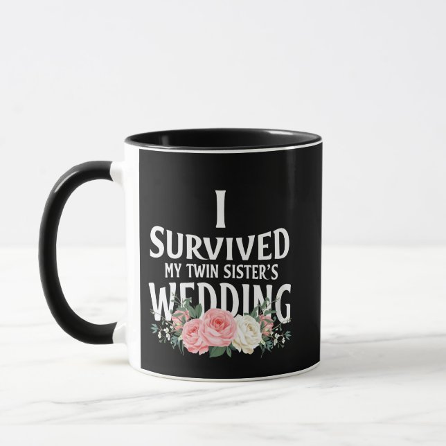 Taza Sobreviví a las Bodas parejas de mi hermana gemela (Izquierda)