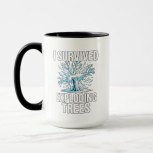 Taza Sobreviví Árboles Explosivos Tormenta de Nieve del