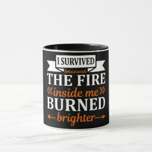 Taza Sobreviví Porque El Incendio Dentro De Mí