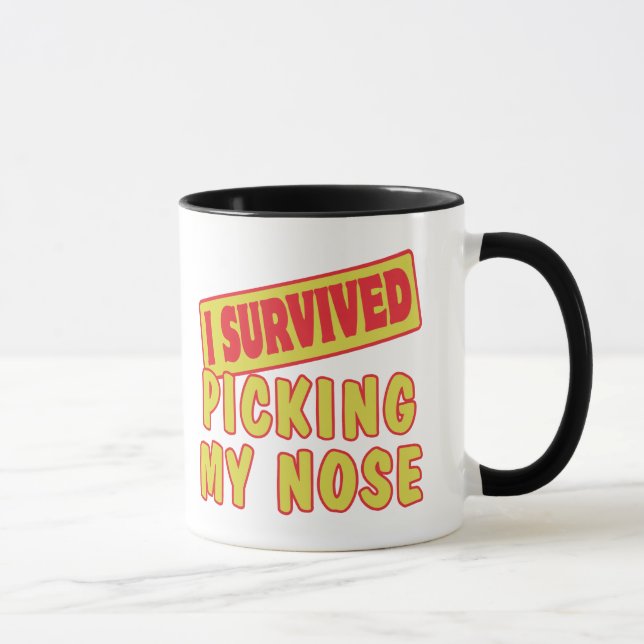 TAZA SOBREVIVÍ RECOGIENDO MI NARIZ (Derecha)