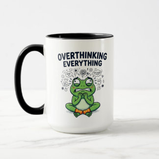 Taza Sobreviviendo Todo Rana Ansiosa Divertida Salud Me