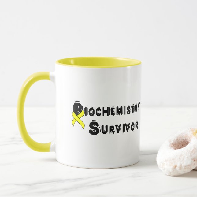 Taza Sobreviviente de bioquímica (Con donut)