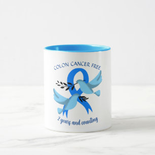 Taza Sobreviviente de cáncer de colon 2 años regalo per