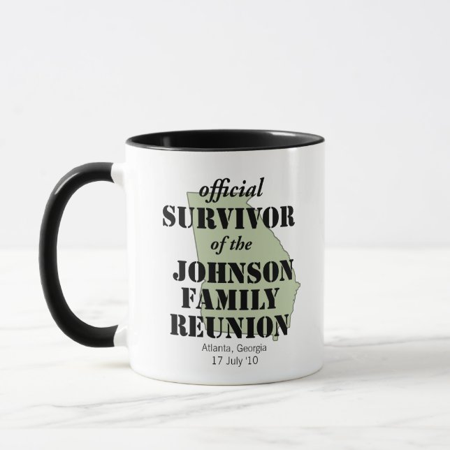 Taza Sobreviviente de Reunión Familiar Oficial - Verde  (Izquierda)