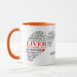 Taza Sobreviviente de trasplante hepático personalizado