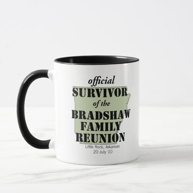 Taza Sobreviviente oficial de la Reunión Familiar (verd (Izquierda)