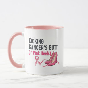 Taza Sobreviviente Sassy Patea el Trasero del Cáncer en