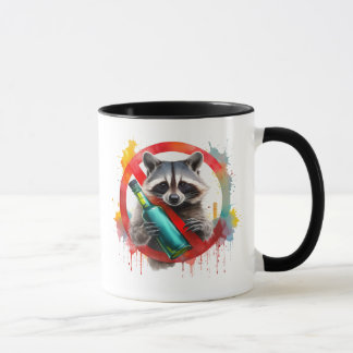 Taza Sobrio, Raccoon, sin alcohol, sin alcohol