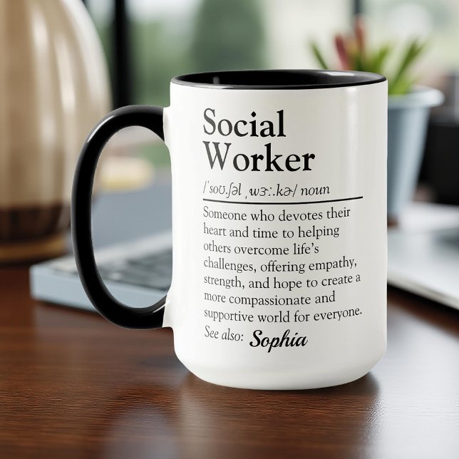 Taza Social Worker Personalized Appreciation Gift (Subido por el creador)