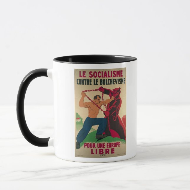 Taza Socialismo contra el Bolshevism para un libre (Izquierda)