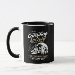 Taza Sociedad de acampadas que las montañas estén conti