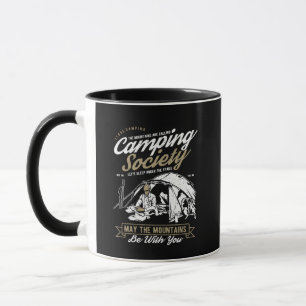 Taza Sociedad de acampadas que las montañas estén conti