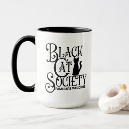 Taza Sociedad de Gatos Negros Halloween