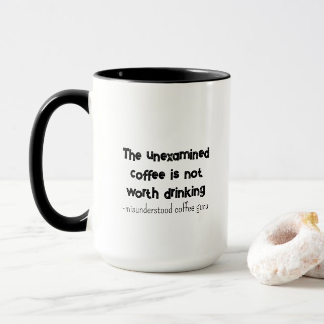Taza Sócrates con un giro (Con donut)