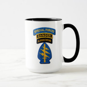 Taza SOF SFG SOC de las boinas verdes SF del grupo de