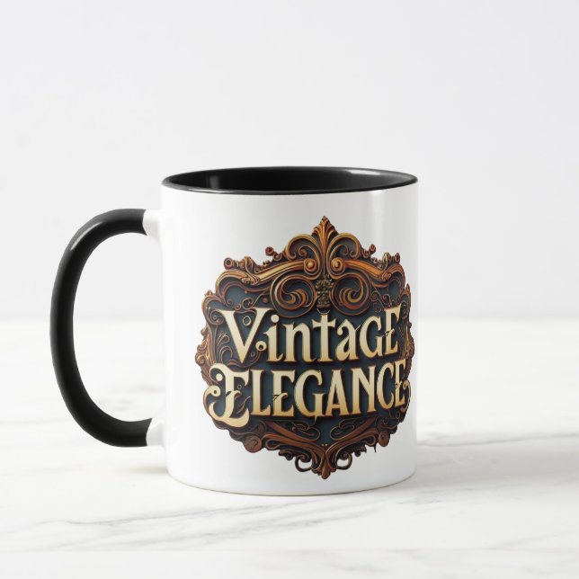 Taza "Sofisticación vintage" (Izquierda)