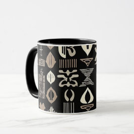 Taza Sofisticado trapo negro de lujo caribeño