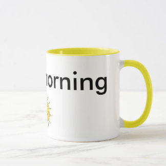 Taza sol, buena mañana