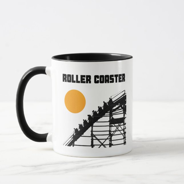 Taza Sol de montaña rusa clásica de madera (Izquierda)