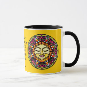 Taza Sol de vidrio manchado (Mug personalizado)