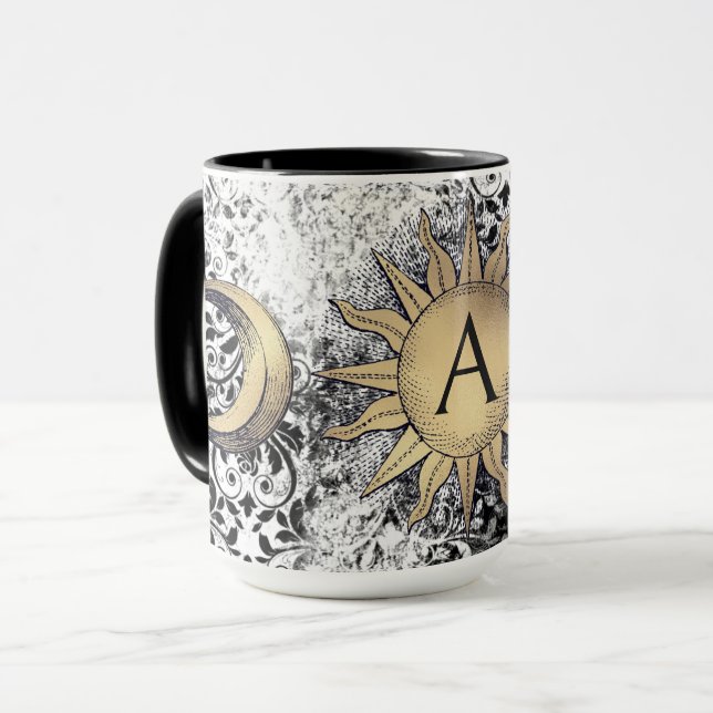 Taza Sol dorado y luna (Anverso izquierdo)