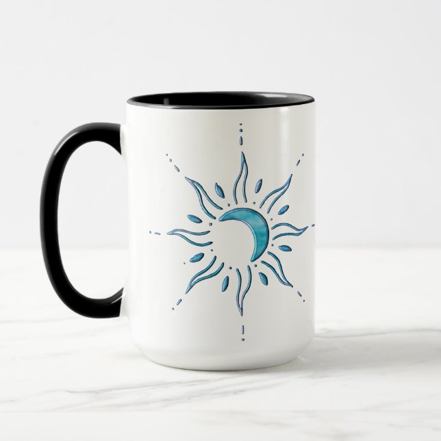 Taza Sol Turquesa  (Izquierda)
