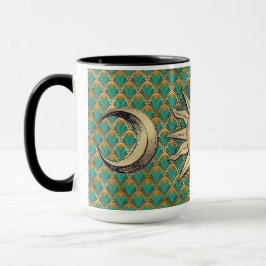 Taza Sol y luna Art Deco
