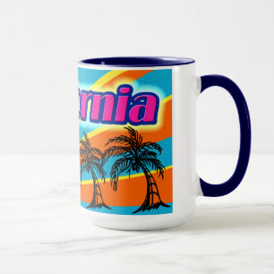 Taza Sol y palmeras de California #1 Mug