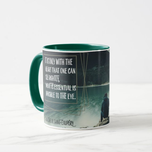 Taza Solamente con el corazón (Anverso izquierdo)