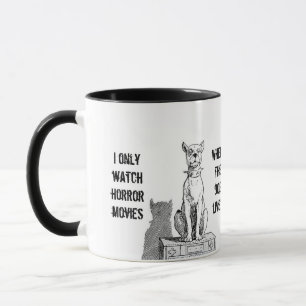 Taza Solamente vean películas de terror donde vive el 