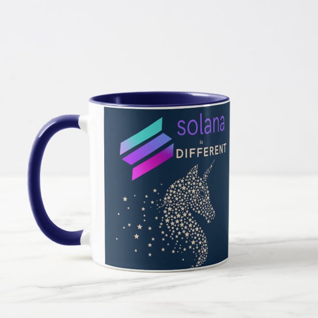 Taza solana crypto coffee mug comercio de barro de café (Izquierda)