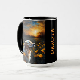Taza Solar Eclipse Golden Retriever Add Name