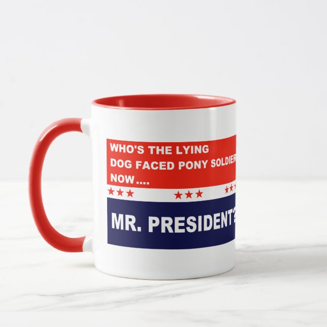 Taza Soldado de poni anti biden (Izquierda)
