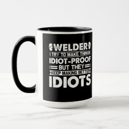 Taza Soldado Intenta Hacer Cosas Idiotas Prueba De Café