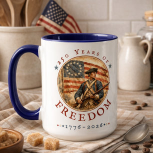 Taza Soldado Revolucionario de la Libertad del 250 Aniv