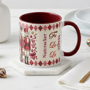 Taza Soldados Cascanueces de Navidad Diamante Mágico Ro