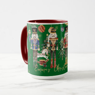 Taza Soldados Cascanueces Vintage Café de Navidad