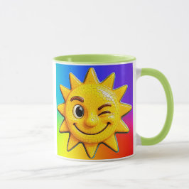 Taza Soleil souriant multicolore