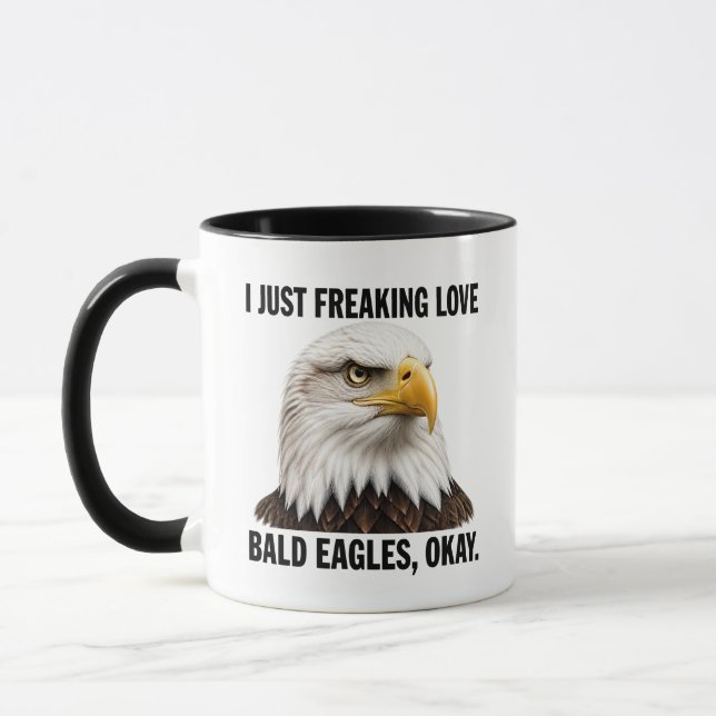Taza Sólo Amo Águilas Calvas (Izquierda)
