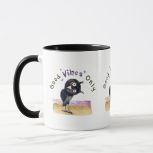 Taza Sólo Buenos Sentimientos con Curioso Búho